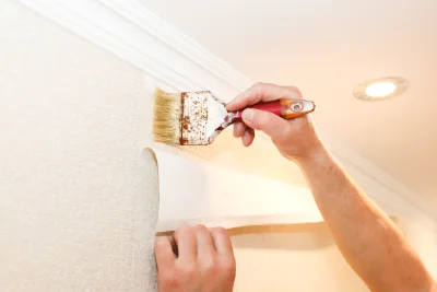 Pose de papier peint à la Laigne — revêtements muraux et toiles de verre